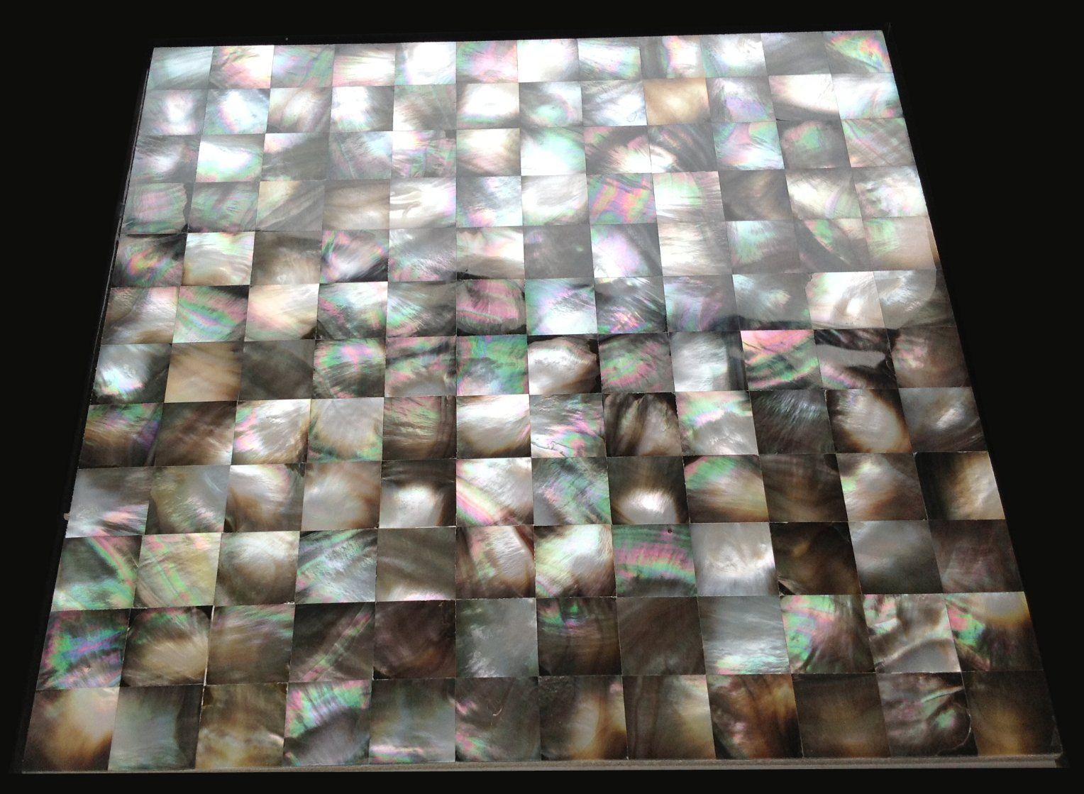 Black Lip Mop Shell 15*15mm Square Mosaic Tile